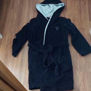 Victoria's Secret Black Hooded Robe